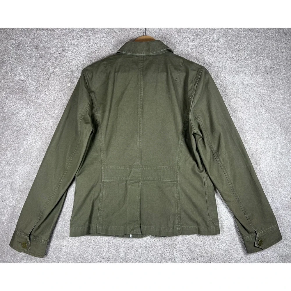 J. Crew Military Green Cotton Utility Jacket